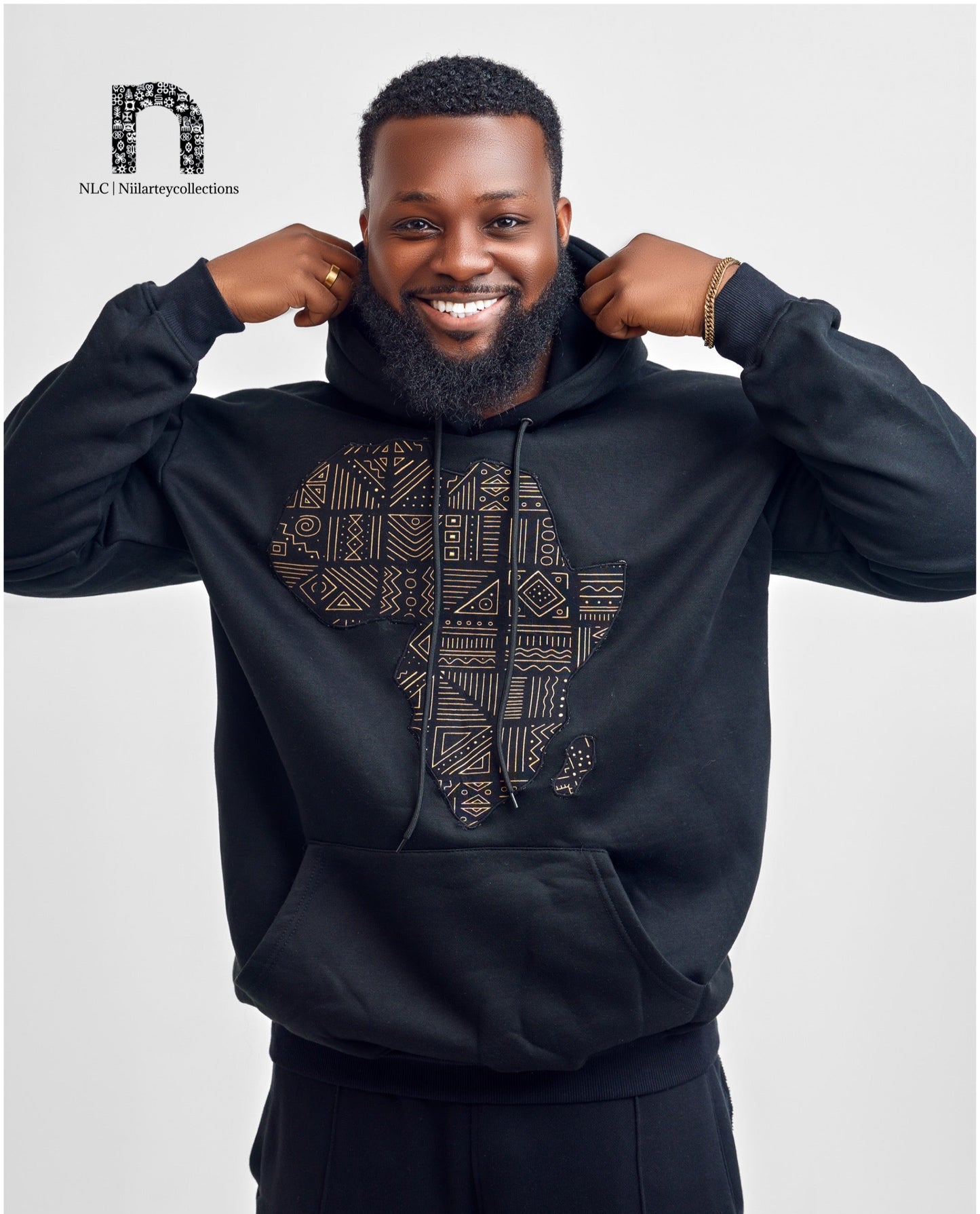 NLC's Classic African Map Hoodie
