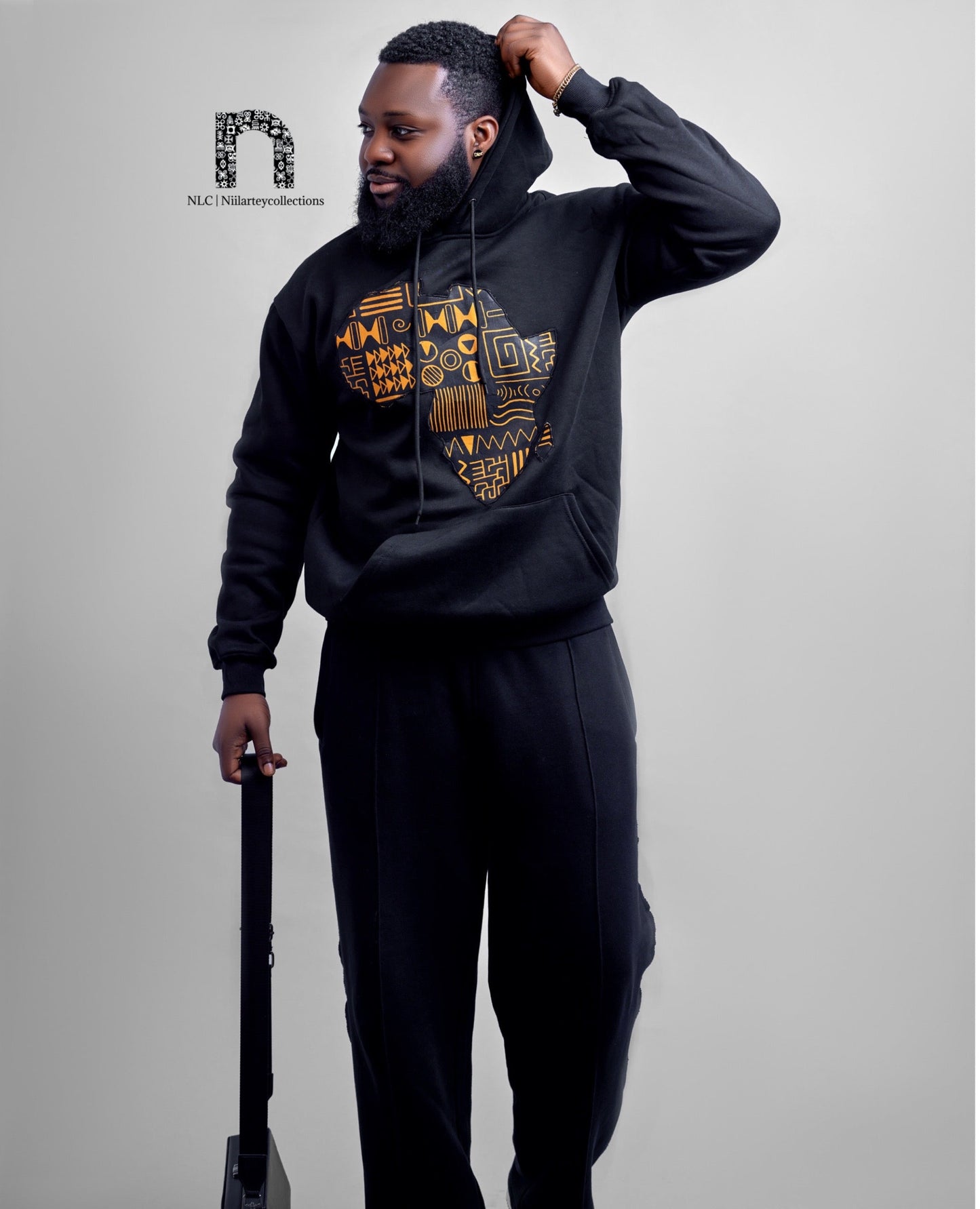 NLC's Classic African Map Hoodie