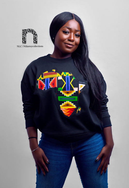 African map sweat top