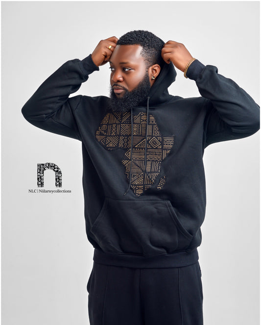 NLC's Classic African Map Hoodie