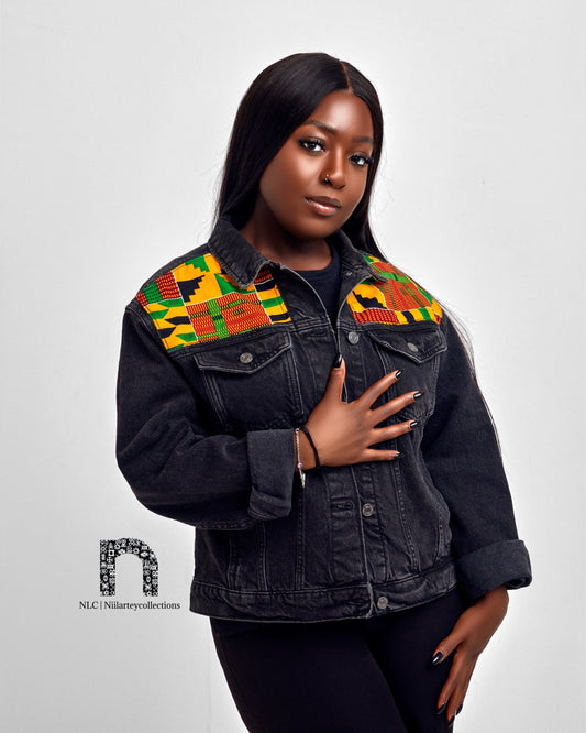 KENTE DENIM JACKET